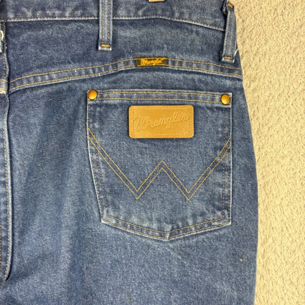 Wrangler Jeans Mens 38x32 Blue Cowboy Cut 936PWD Slim Fit Denim Workwear Vintage